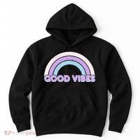 Retro Good Vibes Rainbow Hoodie thumb 0