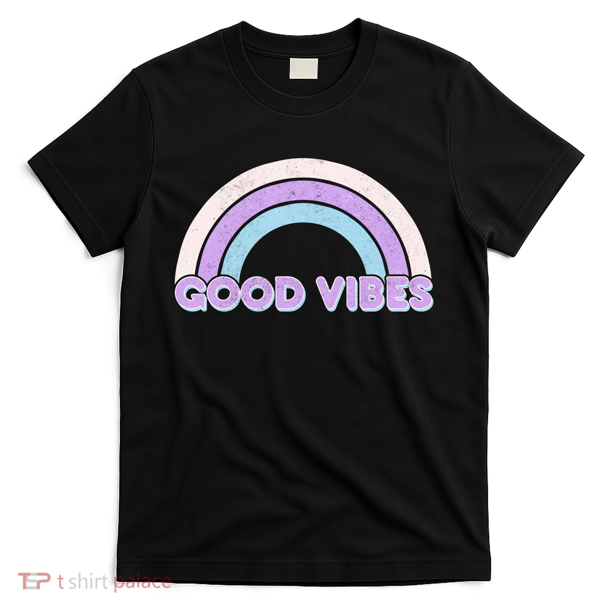 Retro Good Vibes Rainbow T-Shirt