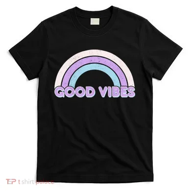 Retro Good Vibes Rainbow T-Shirt