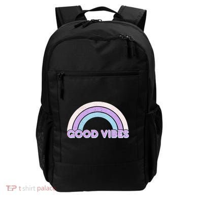 Retro Good Vibes Rainbow Backpack
