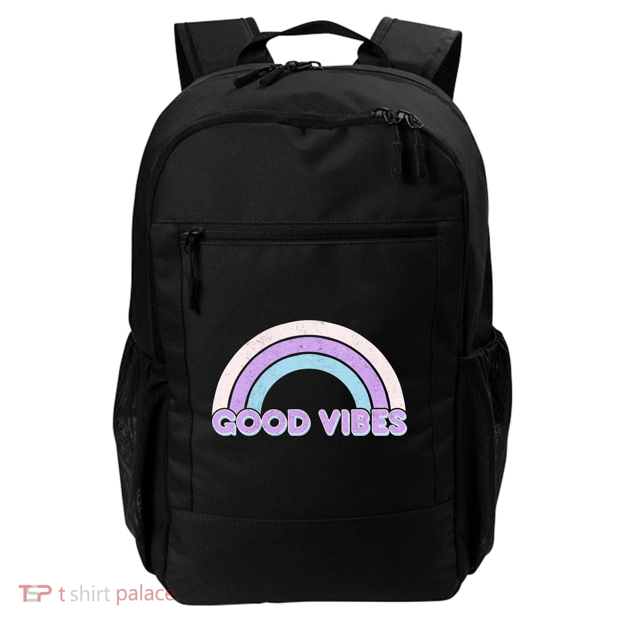 Retro Good Vibes Rainbow Backpack