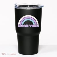 Retro Good Vibes Rainbow Tumbler thumb 0