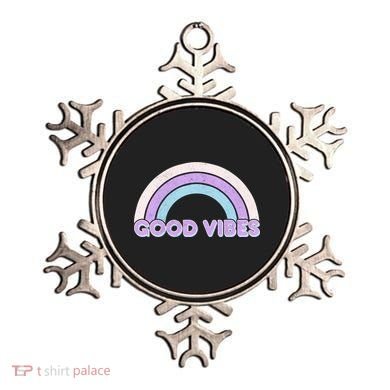 Retro Good Vibes Rainbow Ornament