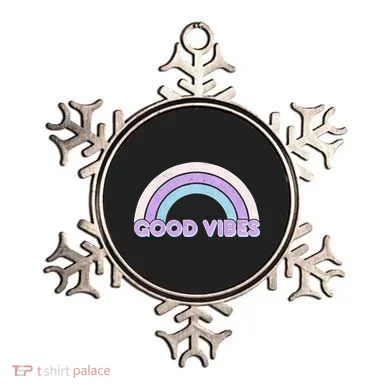 Retro Good Vibes Rainbow Ornament