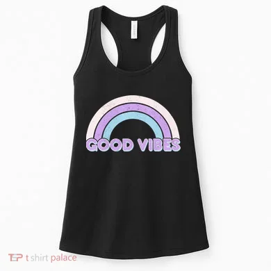 Retro Good Vibes Rainbow Women's Tank Top