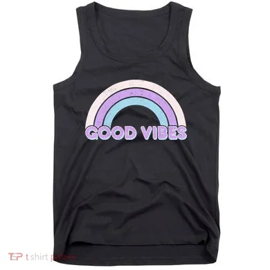 Retro Good Vibes Rainbow Tank Top