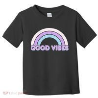 Retro Good Vibes Rainbow Toddler T-Shirt thumb 0