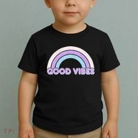 Retro Good Vibes Rainbow Toddler T-Shirt thumb 2