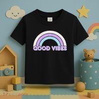 Retro Good Vibes Rainbow Toddler T-Shirt thumb 3