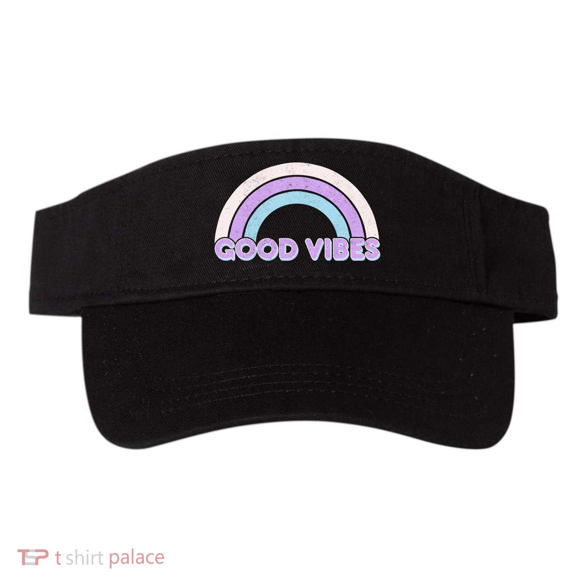 Retro Good Vibes Rainbow Visor