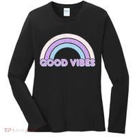 Retro Good Vibes Rainbow Women's Long Sleeve Shirt thumb 0