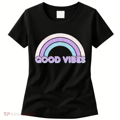 Retro Good Vibes Rainbow Women's T-Shirt