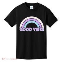 Retro Good Vibes Rainbow Kids T-Shirt thumb 0