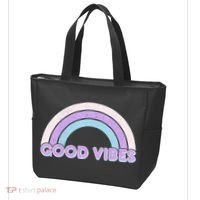 Retro Good Vibes Rainbow Tote Bag thumb 3