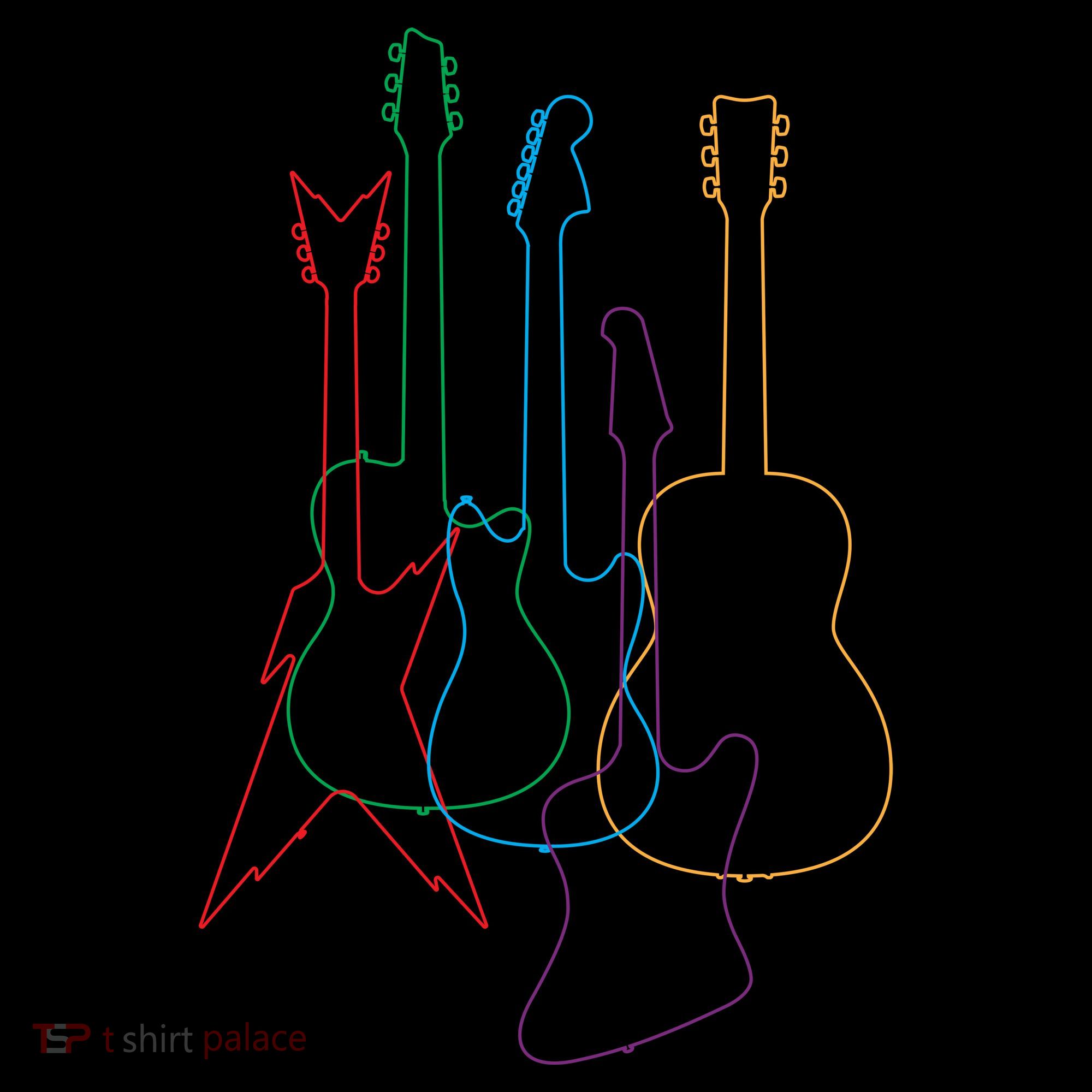 Retro Guitars Coffee Mug
