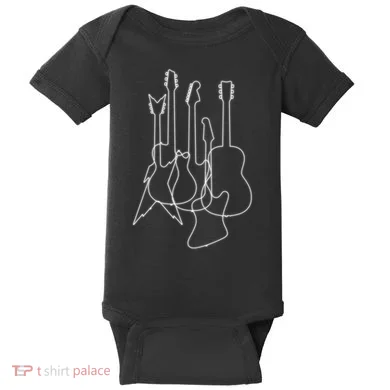 Retro Guitars Baby Bodysuit