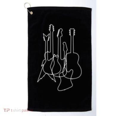 Retro Guitars Golf Towel