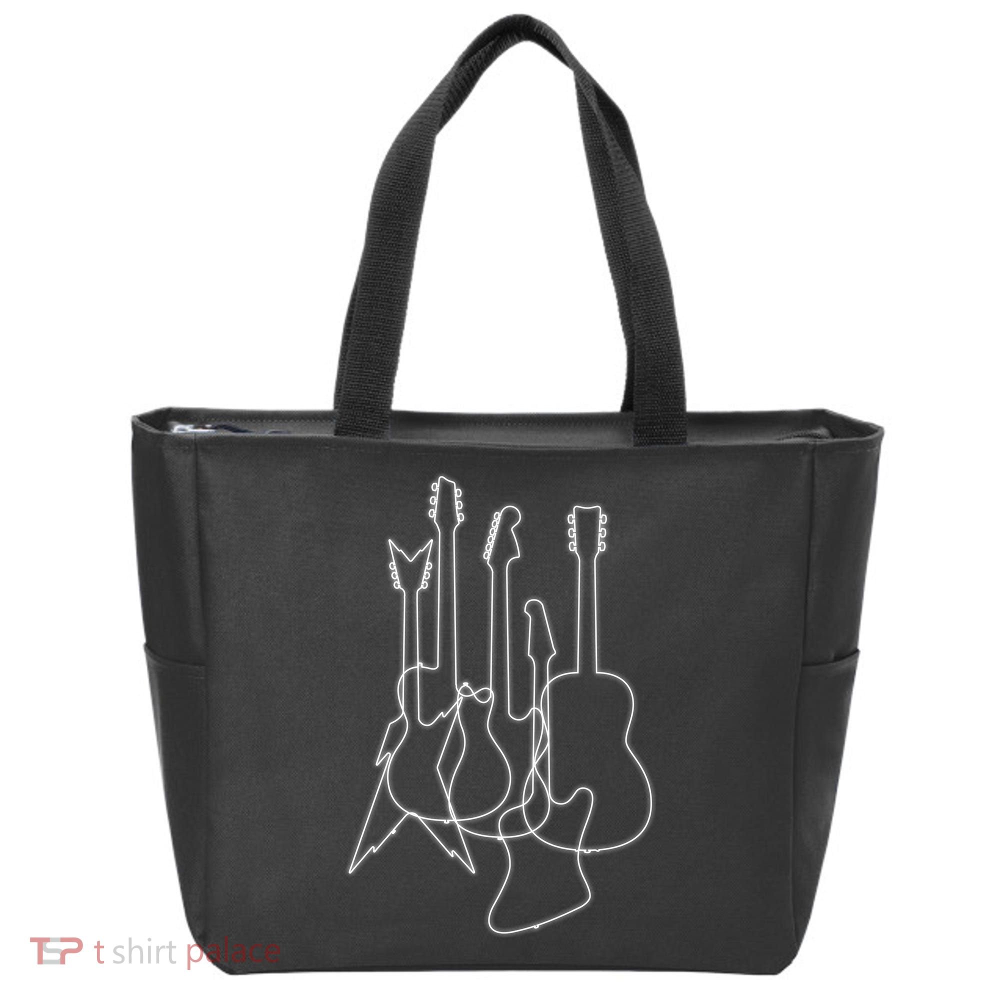 Retro Guitars Tote Bag