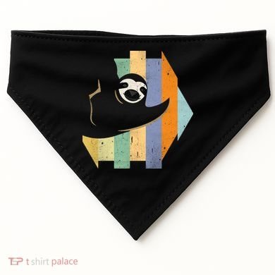 Retro Hanging Sloth USA-Made Doggie Bandana