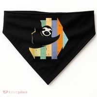 Retro Hanging Sloth USA-Made Doggie Bandana thumb 0