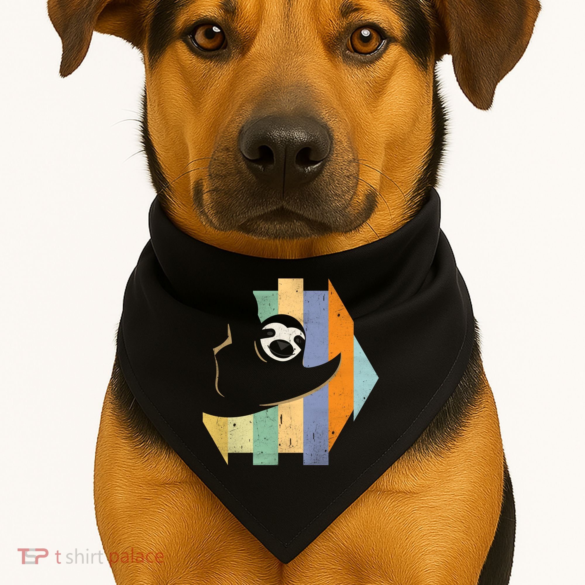 Retro Hanging Sloth USA-Made Doggie Bandana