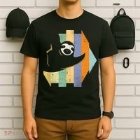 Retro Hanging Sloth T-Shirt thumb 6