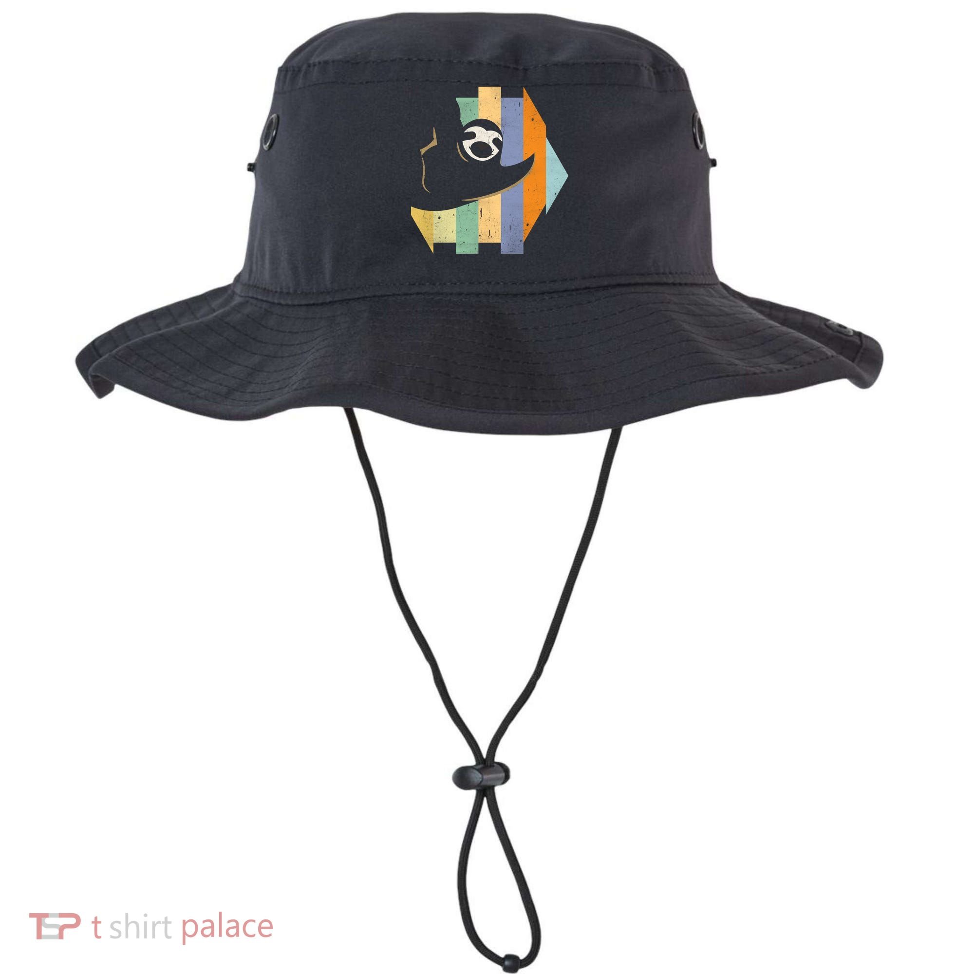 Retro Hanging Sloth Bucket Hat