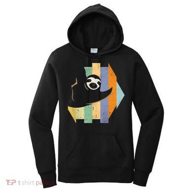 Retro Hanging Sloth Women's Hoodie