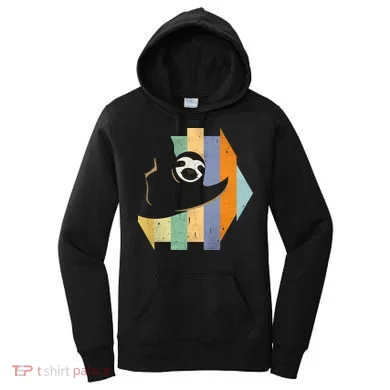 Retro Hanging Sloth Women's Hoodie