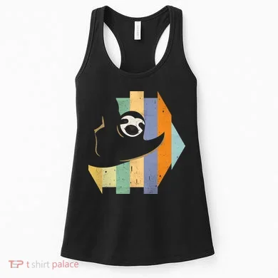 Retro Hanging Sloth Women's Tank Top