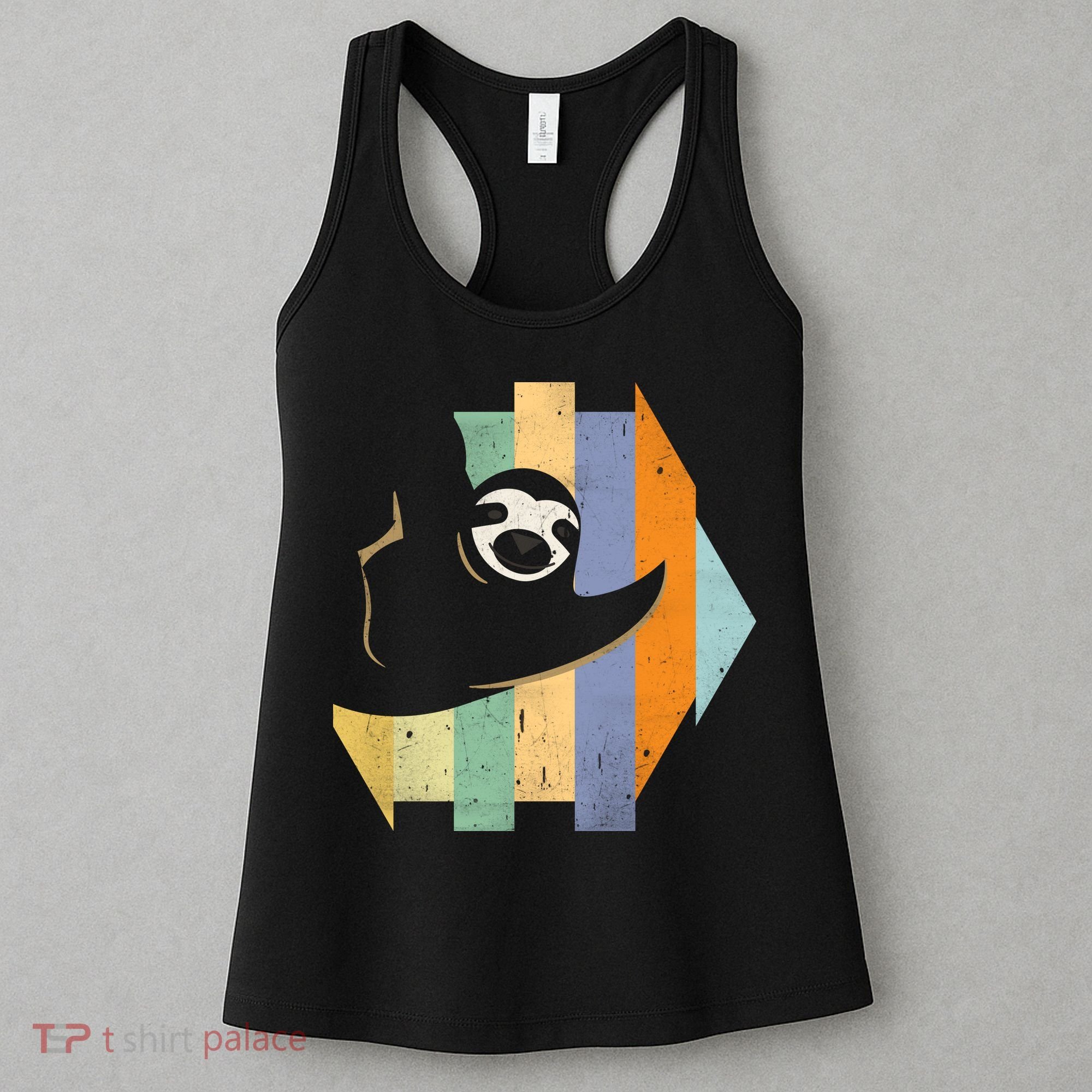 Retro Hanging Sloth Women's Tank Top