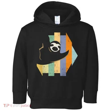 Retro Hanging Sloth Toddler Hoodie