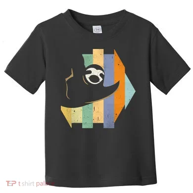 Retro Hanging Sloth Toddler T-Shirt