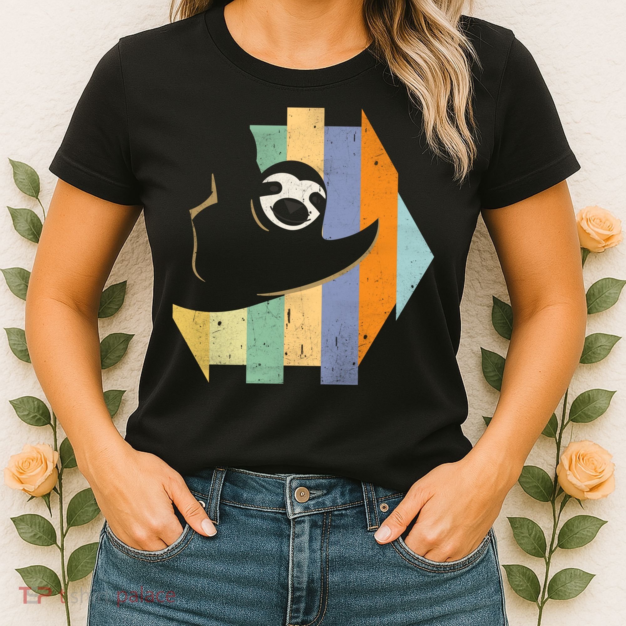 Retro Hanging Sloth Women's T-Shirt