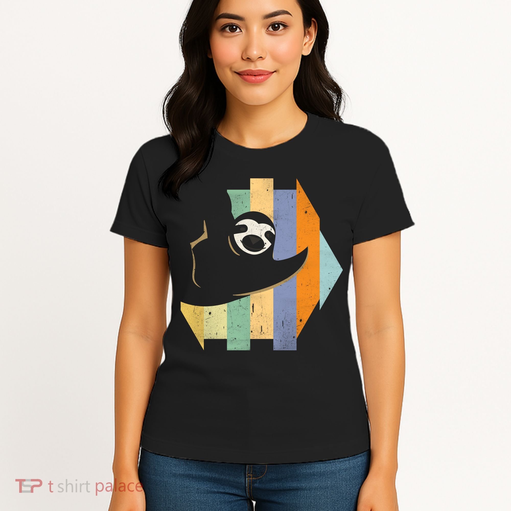 Retro Hanging Sloth Women's T-Shirt