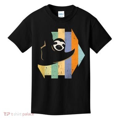 Retro Hanging Sloth Kids T-Shirt