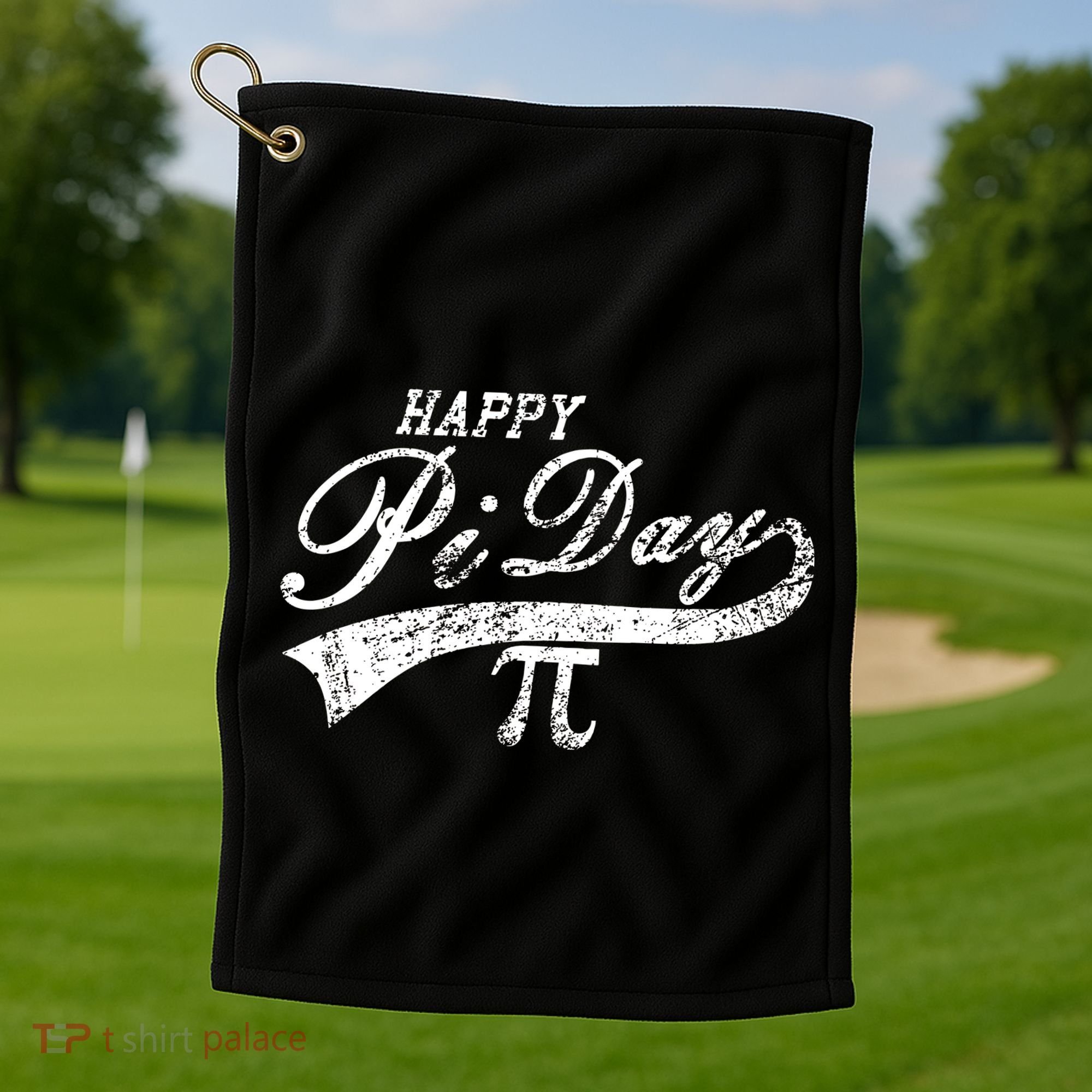 Retro Happy Pi Day 3.14 March 14th Math Geek Golf Towel