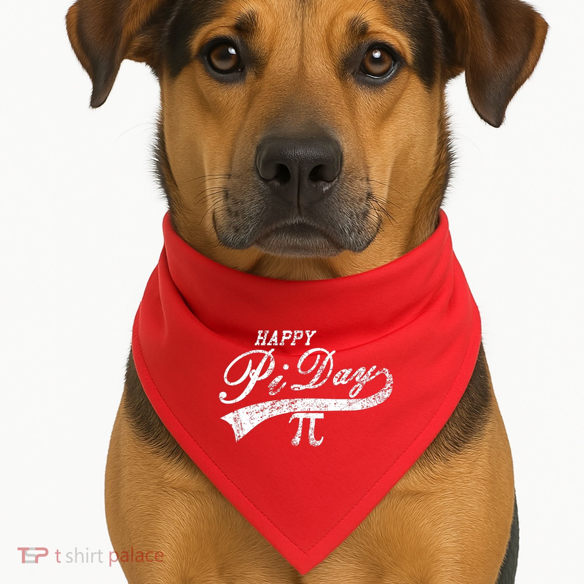 Retro Happy Pi Day 3.14 March 14th Math Geek USA-Made Doggie Bandana