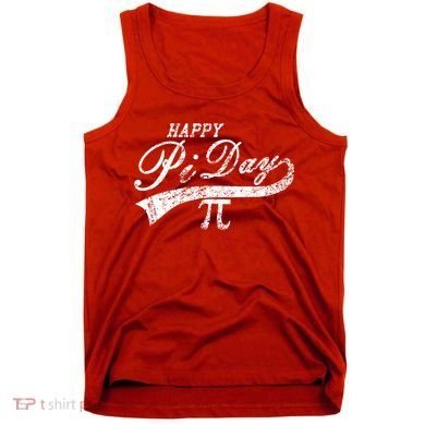 Retro Happy Pi Day 3.14 March 14th Math Geek Tank Top