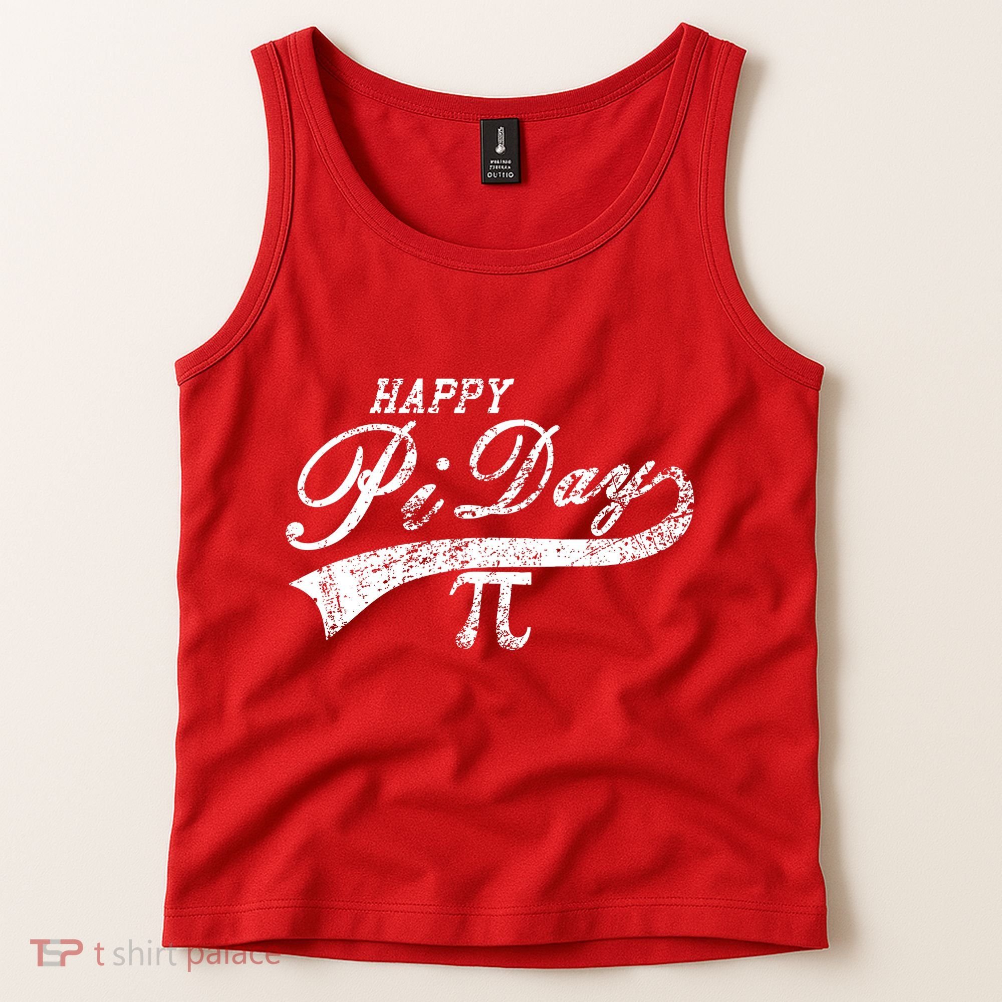 Retro Happy Pi Day 3.14 March 14th Math Geek Tank Top