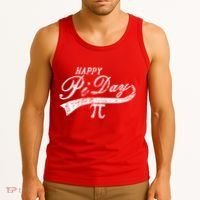 Retro Happy Pi Day 3.14 March 14th Math Geek Tank Top thumb 3