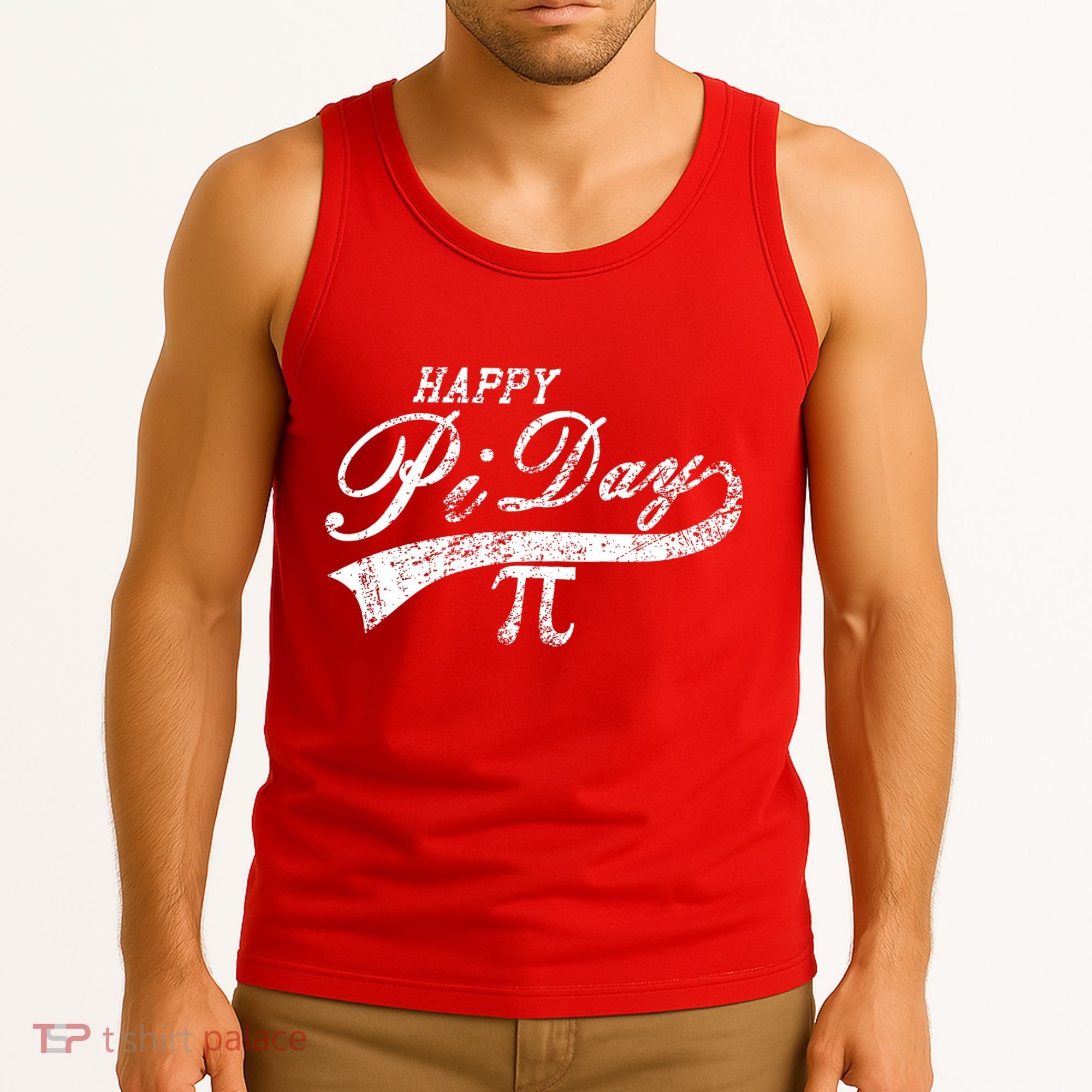 Retro Happy Pi Day 3.14 March 14th Math Geek Tank Top