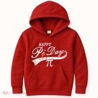Retro Happy Pi Day 3.14 March 14th Math Geek Kids Hoodie thumb 0