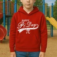 Retro Happy Pi Day 3.14 March 14th Math Geek Kids Hoodie thumb 2