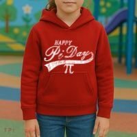 Retro Happy Pi Day 3.14 March 14th Math Geek Kids Hoodie thumb 3