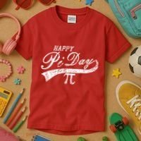 Retro Happy Pi Day 3.14 March 14th Math Geek Kids T-Shirt thumb 3
