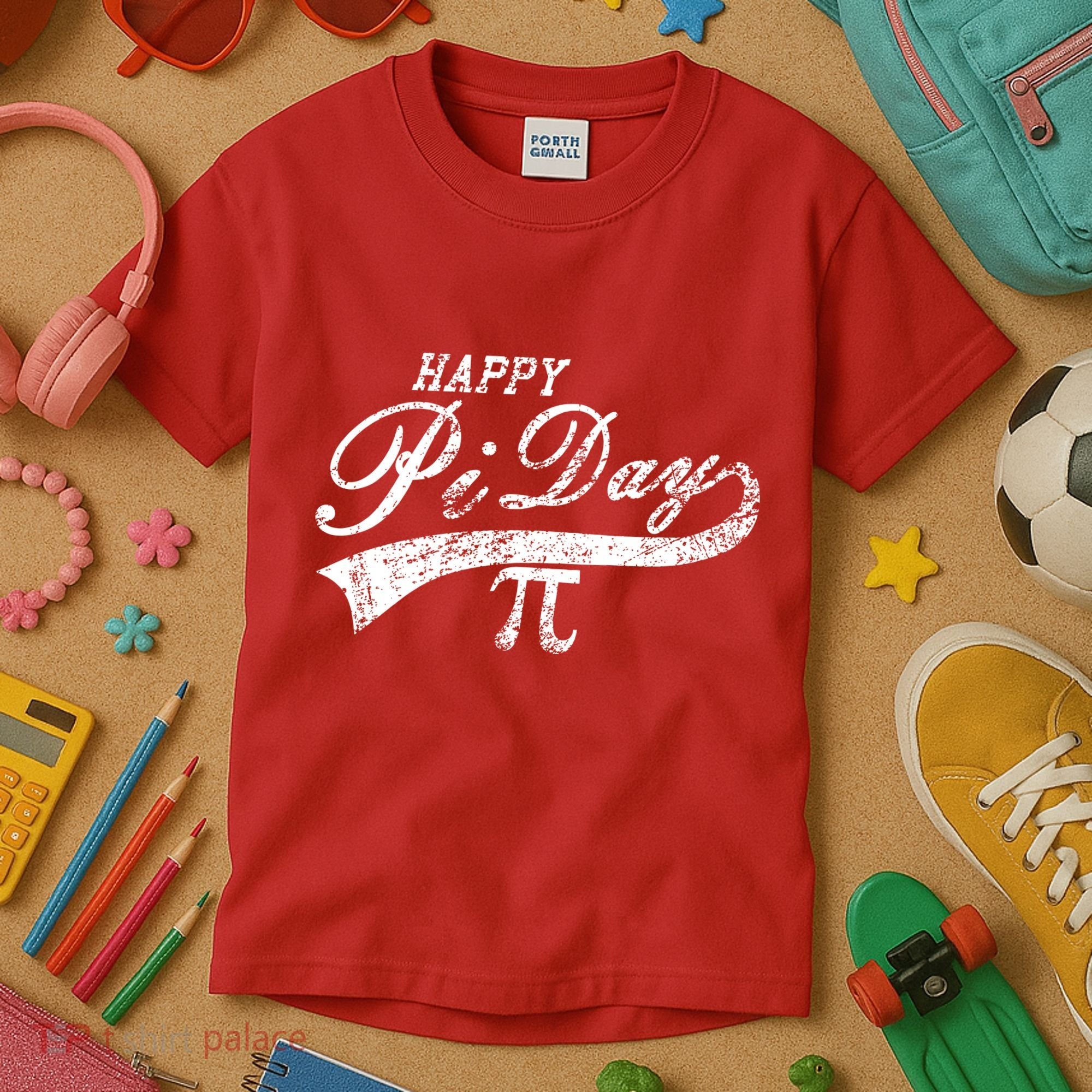 Retro Happy Pi Day 3.14 March 14th Math Geek Kids T-Shirt