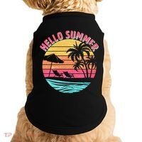 Retro Hello Summer Doggie Tank thumb 0