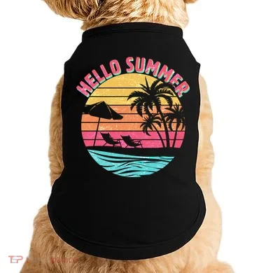 Retro Hello Summer Doggie Tank