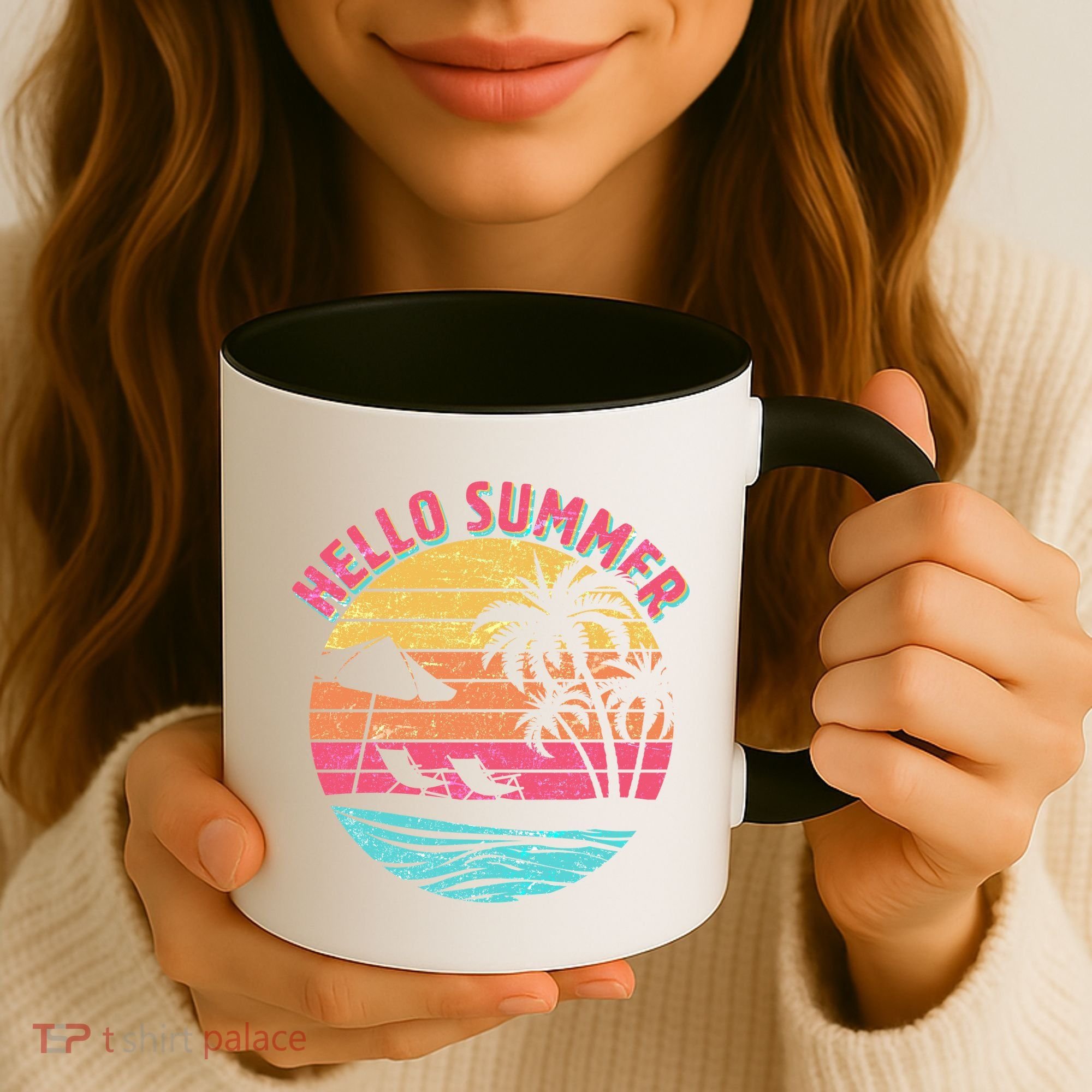 Retro Hello Summer Coffee Mug